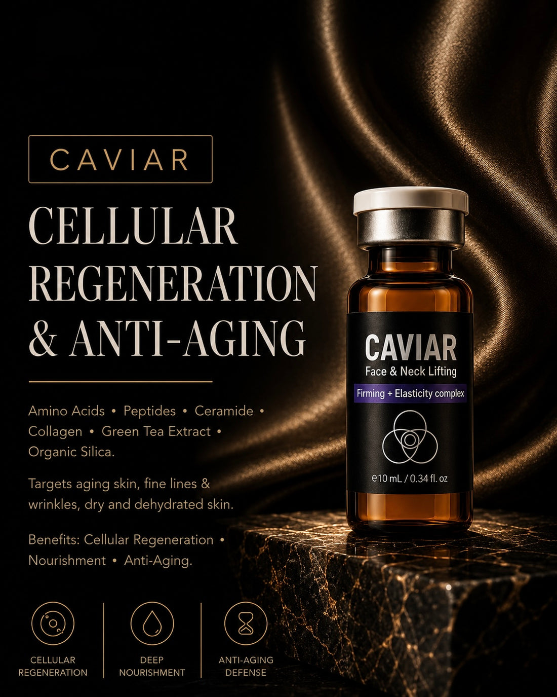 Anti-Aging Caviar Peptide Complex - Pack of 2 Vials